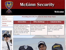 Tablet Screenshot of mcginnsecurity.com
